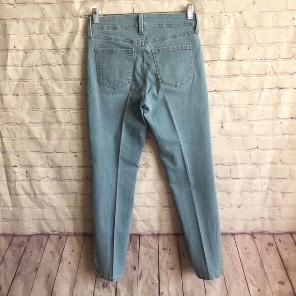 NYDY Amira Fitted Ankle Jeans Core Indigo Denim Size 2 - Picture 5 of 15